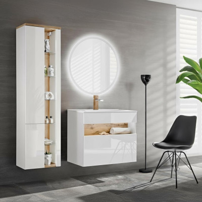 Meuble de salle de bain design Ensemble de 3 pièces. Ensemble Garde-robe Lavabo