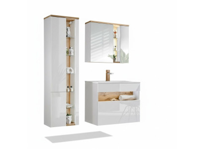 Meubles de salle de bain design Ensemble de 3 pièces de salle de bain Armoire décorative Lavabo