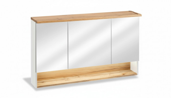 Armoire à glace Armoire murale Armoire de salle de bains avec miroir 120 cm LED