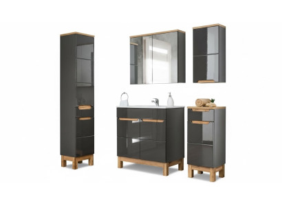 Ensemble de meubles de salle de bain design. Comprenant une armoire, un lavabo et un ensemble de meubles de salle de bain 5 pièces.