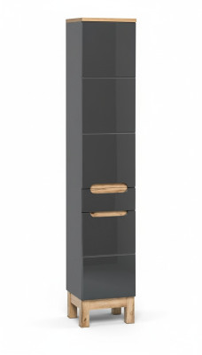 Armoire de toilette haute Étagère Meuble de salle de bain Étagères de meuble de salle de bain