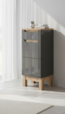 Armoire de toilette haute Étagère Armoire de toilette Meuble de salle de bain Étagères décoratives Salle de bains