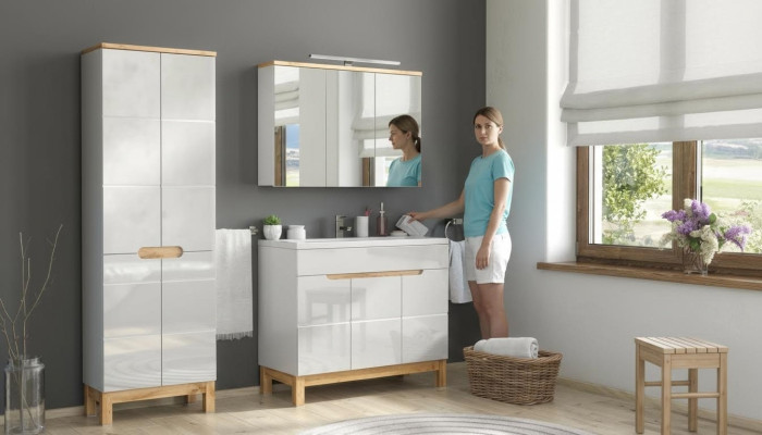 Meubles de salle de bain Design Ensemble de salle de bain Armoire Lavabo Ensemble de meubles de salle de bain 3 pièces.