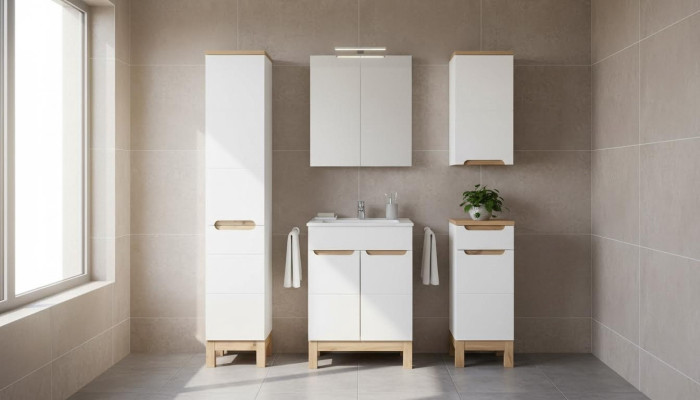 Meuble de salle de bain en design lavabo ensemble salle de bain commode salle de bain ensembles meubles de salle de bain 5 pièces.