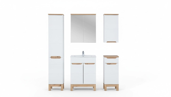 Meuble de salle de bain en design lavabo ensemble salle de bain commode salle de bain ensembles meubles de salle de bain 5 pièces.