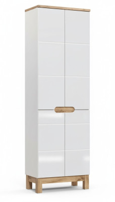 Armoire de salle de bain Armoire haute Armoire de rangement Armoire de salle de bain blanche