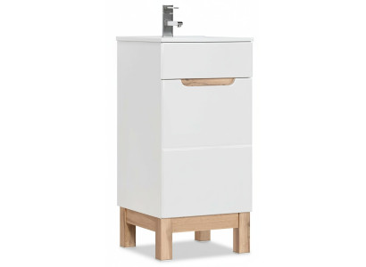 Lavabo Lavabo lavabos meubles de salle de bain armoire de base + Lavabo brillant