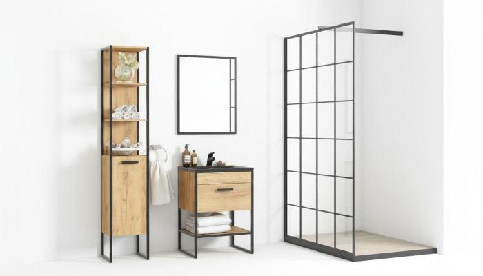 Conception de meubles de salle de bain Ensemble de 5 pièces Suite Armoire Lavabo