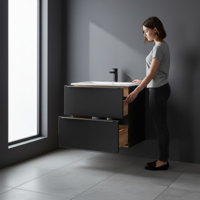 Meuble de base de lavabo de salle de bain de luxe Meuble-lavabo Lavabos Armoires lavabo lavabos