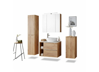 Meuble de salle de bain Design Ensemble de 5 pièces Suite Armoire Déco Lavabo