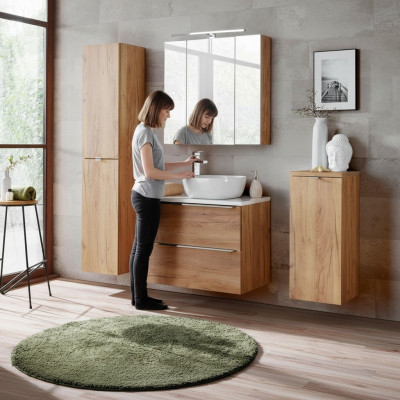 Conception Mobilier Salle de Bain Salle de Bain 4 pièces Ensemble Armoire Lavabo