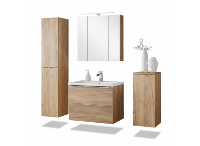 Conception Meubles de salle de bain Salle de bain 4 pcs. Ensemble Suite Armoire Déco Lavabo