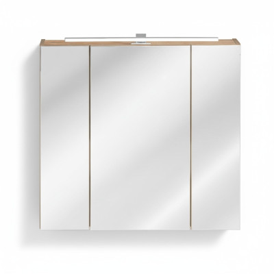 Armoire à miroir Armoire de salle de bain miroir de salle de bain 80x16x75 cm Armoires