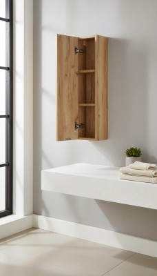 Pharmacies Salle de bain Meubles de salle de bain Étagère Armoire Blanc Armoires décoratives Bois