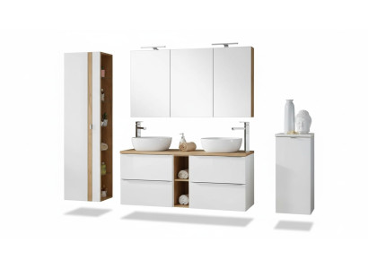 Conception Meubles de Salle de Bain Salle de Bains 8 pièces. Ensemble Armoire Déco Vasque