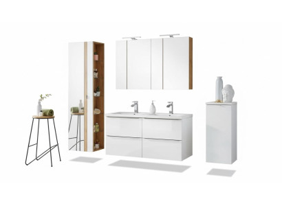Meuble de salle de bains design 6 pièces. Ensemble de suite Armoire Déco Lavabo