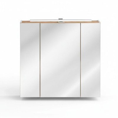 Armoire murale avec miroir Armoire de salle de bain avec miroir 80 cm LED décoratif