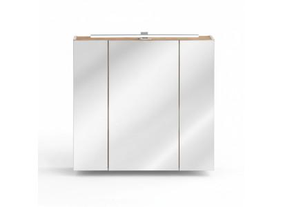 Armoire murale avec miroir Armoire de salle de bain avec miroir 80 cm LED décoratif