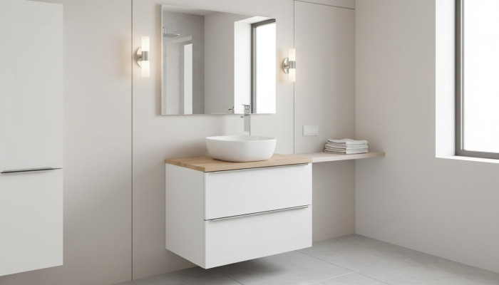 Ensemble de meubles de salle de bain 60cm Lavabo avec meuble sous-lavabo Lavabo