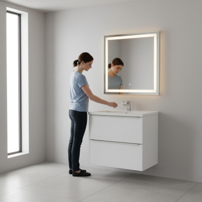 Ensemble de meubles de salle de bain 60cm lavabo avec meuble bas lavabo moderne décoratif