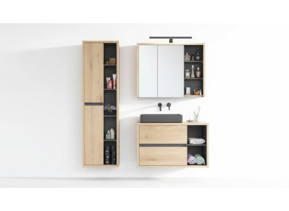 Meubles de salle de bain design Ensemble de 3 pièces Deco Suite Armoire Lavabo