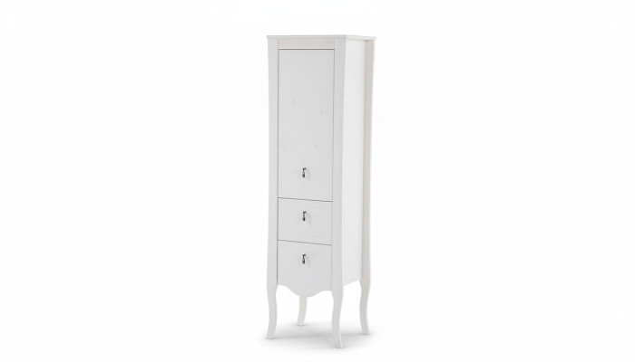 Meuble de salle de bain Armoire en bois Armoire haute Blanche Cabinet de salle de bain