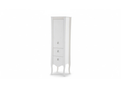 Meuble de salle de bain Armoire en bois Armoire haute Blanche Cabinet de salle de bain
