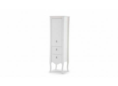 Meuble de salle de bain Armoire en bois Armoire haute Blanche Cabinet de salle de bain