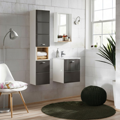 3 pièces. Meuble de salle de bain Lavabo Ensemble de salle de bain Lavabo Lavabo