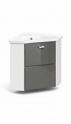 Lavabo d'angle Lavabo avec meuble de base 40 cm Lavabo d'angle Lavabo en céramique