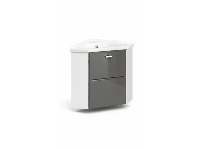 Lavabo d'angle Lavabo avec meuble de base 40 cm Lavabo d'angle Lavabo en céramique