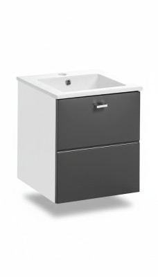 Ensemble de meubles de salle de bain 40cm Lavabo avec meuble sous-vasque Tiroir de lavabo Armoire murale