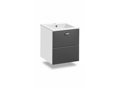 Ensemble de meubles de salle de bain 40cm Lavabo avec meuble sous-vasque Tiroir de lavabo Armoire murale