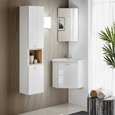 3 pièces. Meuble de salle de bain pour lavabo Ensemble de décoration de salle de bain Lavabo Lavabo