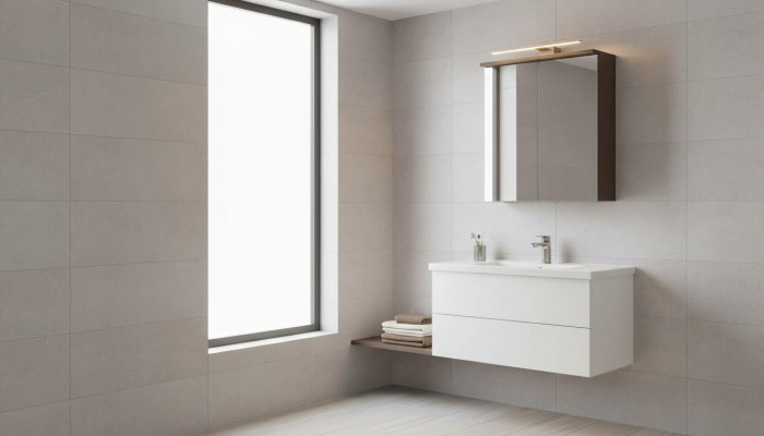 Armoire à miroir armoire murale Armoire de salle de bain avec miroir 60 cm LED