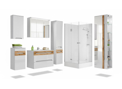 Meuble de salle de bain Design Salle de bain 6 pièces Ensemble Décoratif Armoire Lavabo