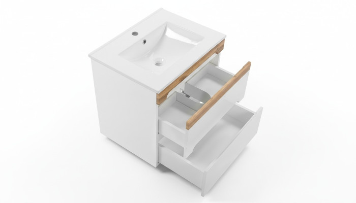 Waschbecken Waschtisch Unterschrank Keramikbecken Badezimmer