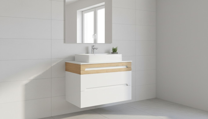 Meubles sous-lavabo pour lavabo Meubles sous-lavabo Lavabos Meuble sous-vasque bassin 80cm