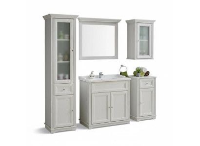 Meuble de salle de bain design Salle de bain 5 pièces Ensemble de décoration Armoire Lavabo