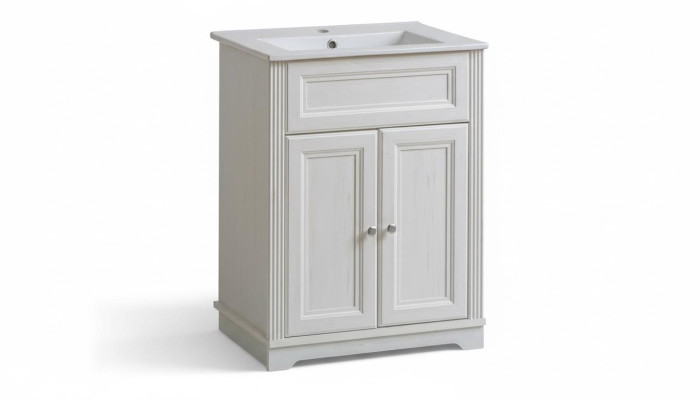 Meubles de salle de bain de style antique armoire de base de lavabo salle de bain de maison de campagne de 60cm