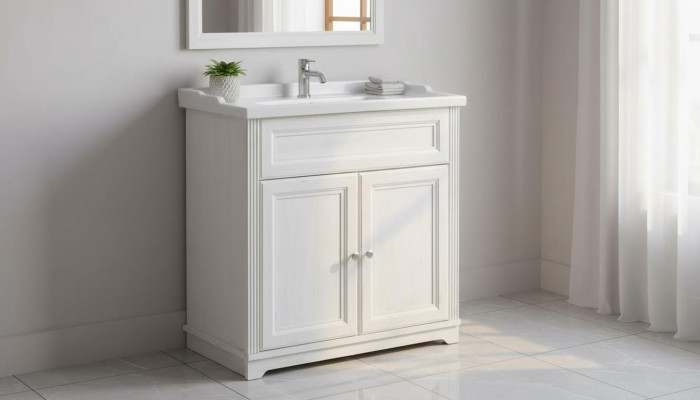 Meubles de salle de bain de style antique avec meuble bas de lavabo pour salle de bain de maison de campagne