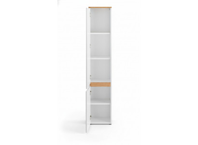 Armoire haute étagère de salle de bain Armoire murale 176cm Mobilier de salle de bain