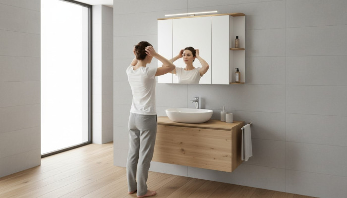 Armoire de toilette 80cm Armoire à miroir Armoires à miroir