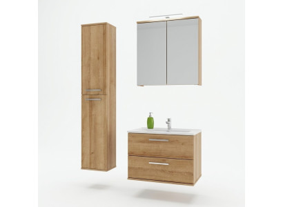 Meubles de salle de bain design Ensemble de décoration 3 pièces pour salle de bain Armoire Lavabo