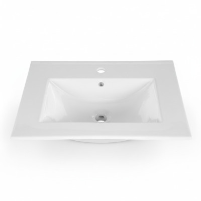 Lavabo encastrable Lavabo 60 x 46 cm Blanc Lavabo de salle de bain