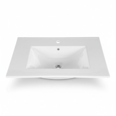 Lavabo encastré Lavabo Lavabo 81 x 46 cm Blanc Lavabo
