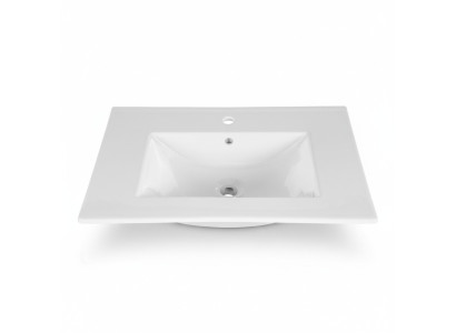 Lavabo encastré Lavabo Lavabo 81 x 46 cm Blanc Lavabo