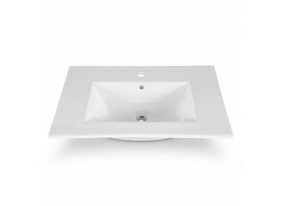 Lavabo encastré Lavabo Lavabo 81 x 46 cm Blanc Lavabo
