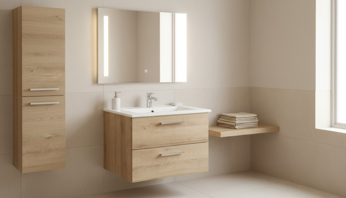Lavabo suspendu Meuble de salle de bains de haute qualité Lavabo Lavabo Lavabo Vasque 60cm