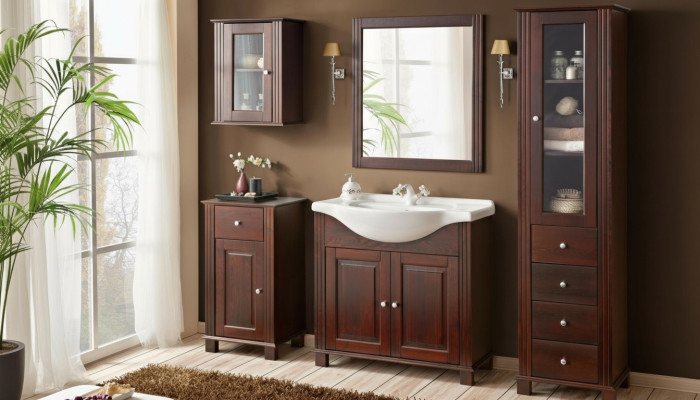 Ensemble de meubles de salle de bain Ensemble de mobilier de salle de bain Lavabo de salle de bain 5 pièces. Chambre